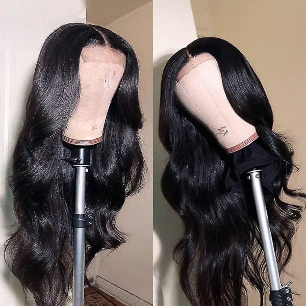 Body Wave Lace Front Peruk Människohår Förplockade Blekt Knuten Med Baby Hår Limfri Naturlig Färg