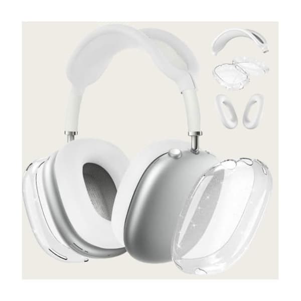 Sæt med 4 etuier til AirPods Max, glitrende hvid YYV