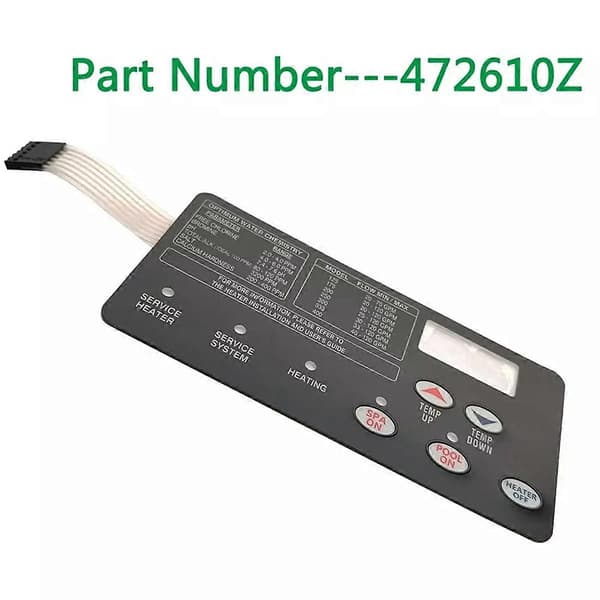 Udskiftningsmembran til Pentair 472610Z til MasterTemp pool- og spa-varmer, elektrisk system