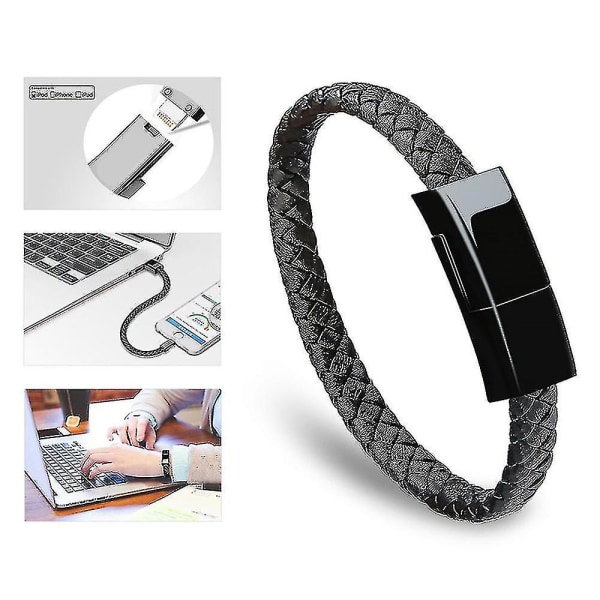 Armbåndsformet datakabel til Apple hurtigopladning, kort opladerkabel