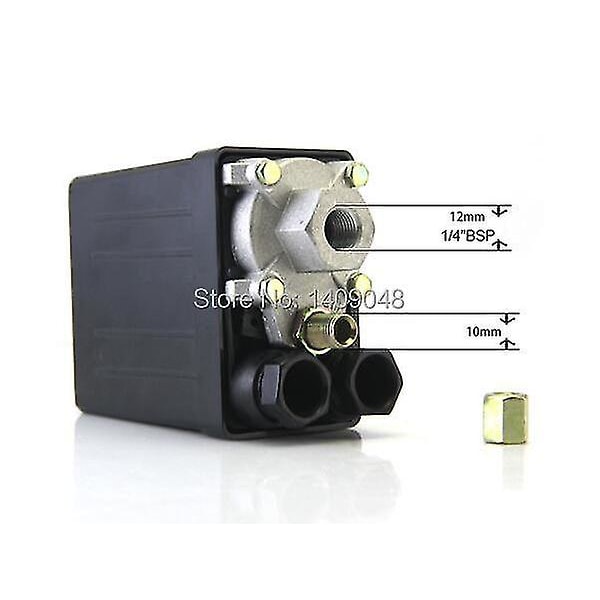 Högkvalitativ 175psi 10bar 20a 3-fas luftkompressor tryckbrytare styrventil - 1 port - 6-8bar intervall_th