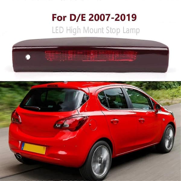 LED-bakljus för hög montering, 3:e bakljus för Corsa D/E Opel, tredje bromsljus 13188045 1222