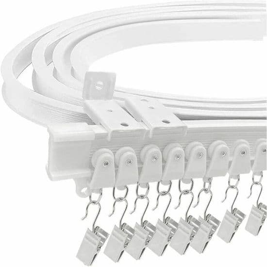 Gardinstang - LARGEIGHT - Fleksibel 5 m - Solid plast - Flere farger - Enkel installasjon