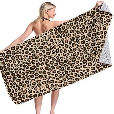 Badehåndkle - LARGEIGHT - Myk mikrofiber - 75x150 cm - Flere farger - Vaskbart