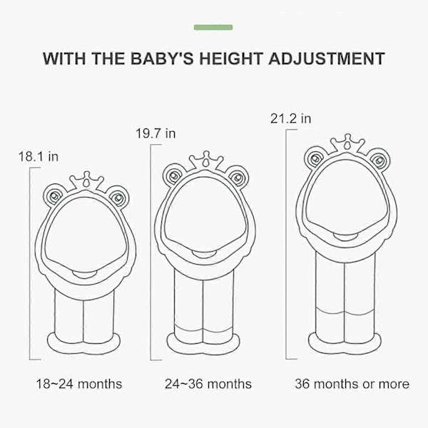 Hallo Potty Træning Urinal Dreng Urinal Børn Toddler Pee Trainer Badeværelse Sjov Baby Træning PottiesGrøn