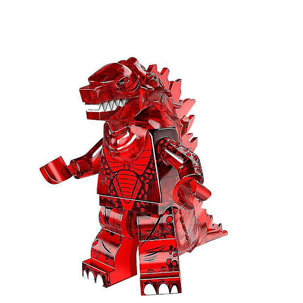 8 st Mini Godzilla-serie Monteringsbyggstenar Figurer Barnleksaker Mekanisk Is Lava Godzilla Presenter