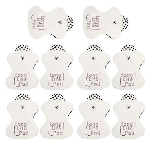 10x elektrodin korvaus Omron-hierontalaitteisiin, pitkäikäinen tyyny, 10 kpl