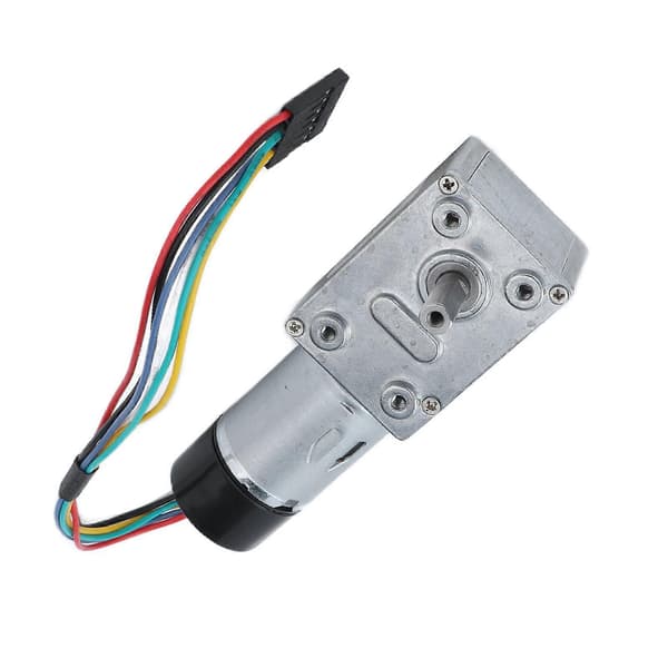 Højkvalitets JGY-370 encoder reduktionsmotor snekkedrev lavhastighedsmotor dobbelt