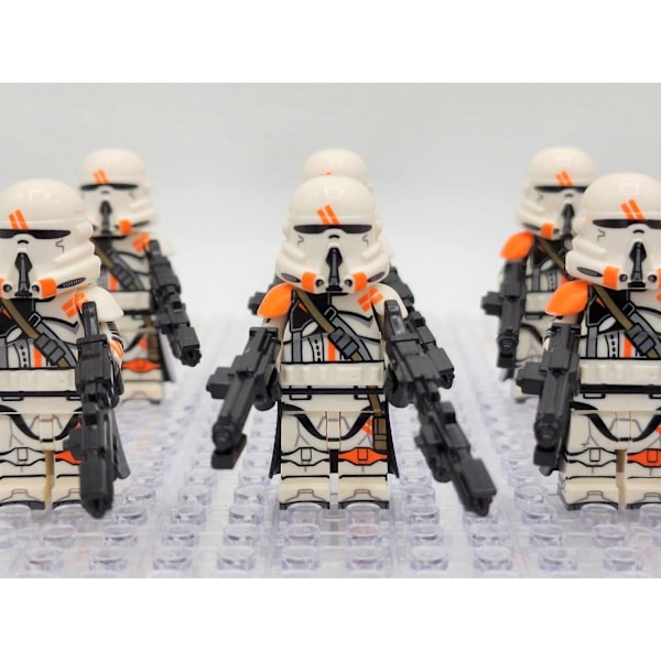 Star Wars Fase 2 212th Airborne Clone Troopers Faldskærmsudspringere Brugerdefinerede Minifigurer