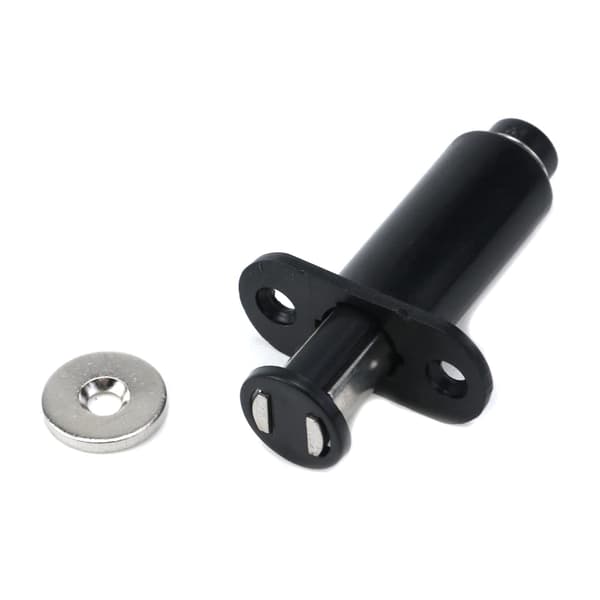 Infälld magnetisk trycklås, 4-pack, trycköppnande skåpdörrlås, drag-tryck, tryckfjäder, tryckutlösning