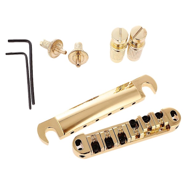 Låsande Rullsadelbro Set för LP-Gitarr Guld