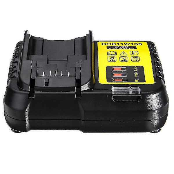 DCB112 Hurtiglader Erstatning til Dewalt 12V-20V MAX Lithium Batterilader