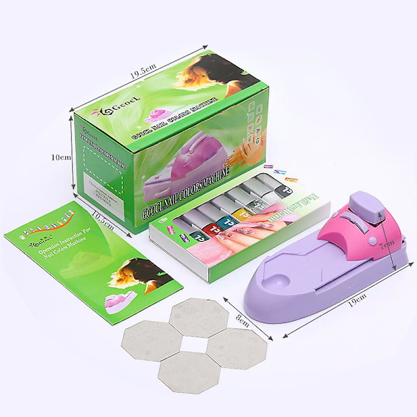 Neglekunst DIY Printer Sæt Mønstertryk Manikyr Maskine Negletegning Polish Kit