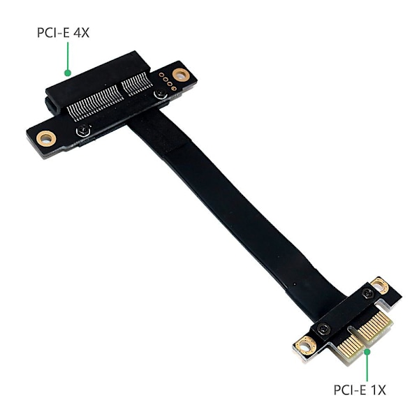 Pcie Pci Express 4x til 1x Forlengelseskabel Pci-e 1x til 4x Forlengerkabler 180 Grader Vertikal Forlengelse