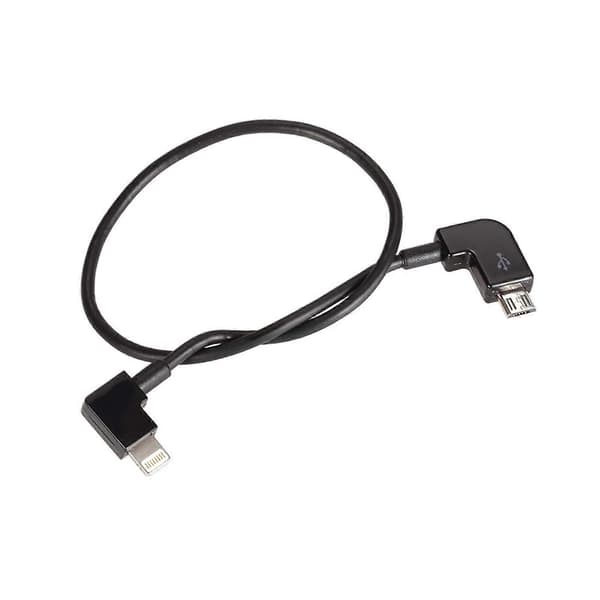 Micro USB till Lightning Fjärrkontroll Surfplatta Telefon Data Konverterare Överföringskabel för Android iOS DJI Spark Mavic Pro