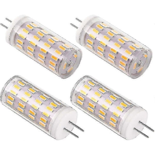 4 stk. G4 LED 12v 4w Lyspære, ac/dc 12v Belysningslamper svarende til 30w Halogen, 400lm, varm hvid 3000k, ikke-dimbar, udskiftning
