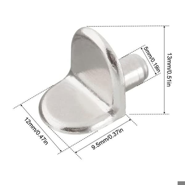 Støttepropper - LARGEIGHT - Pakke med 20 - 5 mm - Træ og glas - Grå
