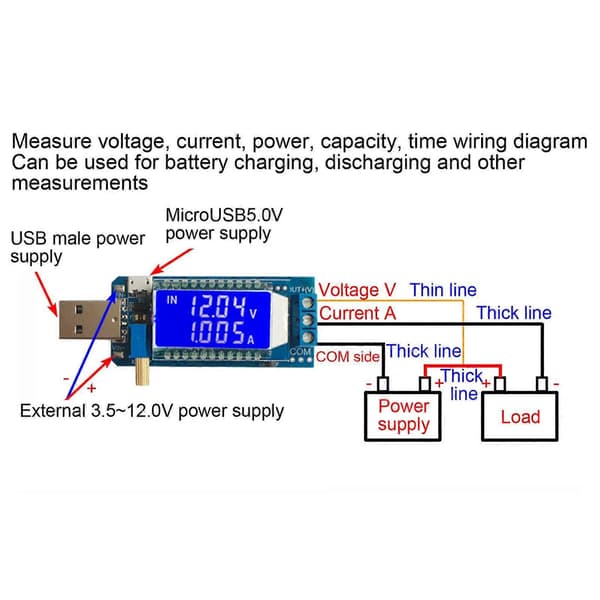Højkvalitets DC-DC USB step-up/step-down strømforsyningsspændingsregulatormodul