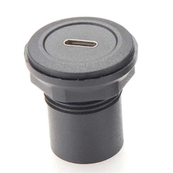22mm USB-kontakt USB C-kontakt til USB C-kontakt Rund Panelmonteringsadapter