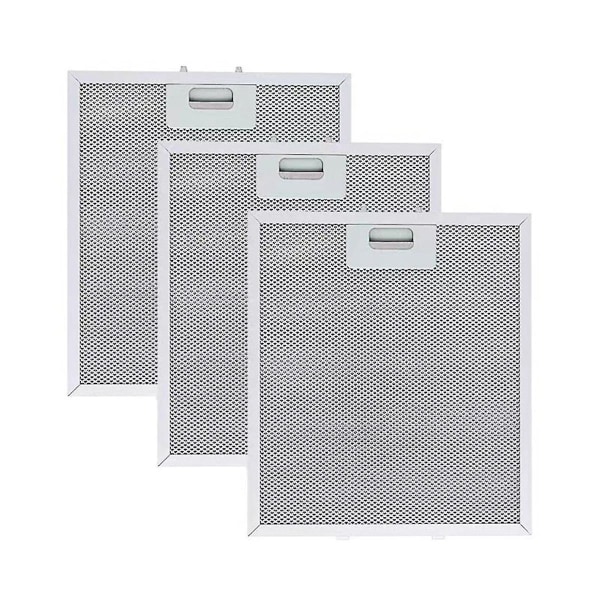 3PCS W10169961A Huvfilter för Jenn Luftkåpa Byt aluminiumventilfilter 12X10,5 tum