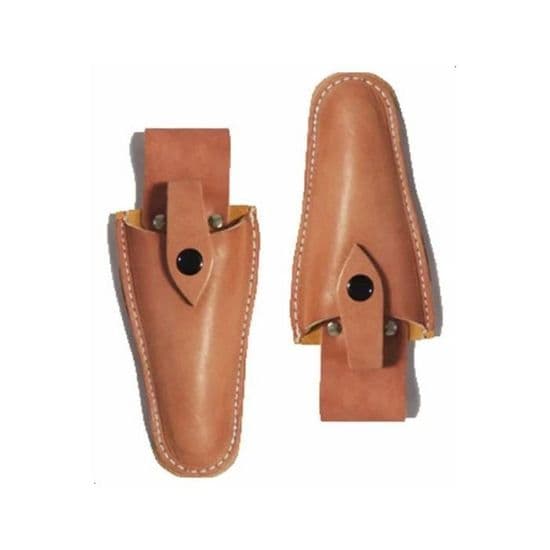 Læder beskæresaks-etui - YYV - 2 stk. - Holdbart PU-læder - Rustbeskyttelse - Metalspænde