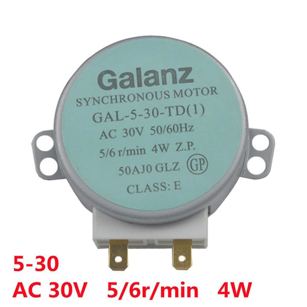 4w 30v 50/60hz Mikrobølgeovn Synkron Motor Med 2 Pins Terminaler For Grill