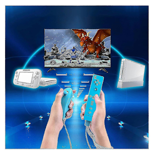 Vit Wii Fjärrkontroll för Wii och Wii U Konsol