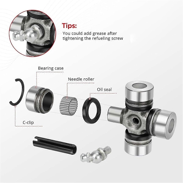 Främre Kardanaxel U-Joint 2SET för Polaris RZR Ranger Sportsman General 1000 900 800 700 570 500 2202