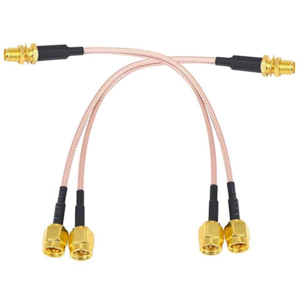 WiFi Antenne Koaksialkabel SMA Hun Til Y-Type 2XSMA Han Lige Splitter Kombiner Forlænger Pigt