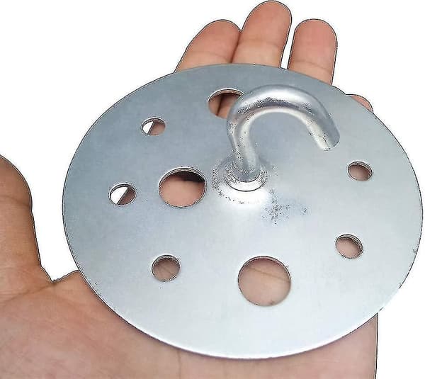 Metall Rund Bas Takkrok 90mm Heavy Duty Kandelaberkrok Montering, 2 Stycken
