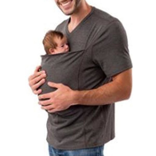 Kangaroo Multifunksjonsvest for Nyfødt, Med Lomme for Pappa og Mamma, Komfortabel og Stilig