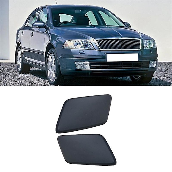 Front Bumper Strålkastare Spolarmunstycke Lock För Skoda Octavia Mk2 2004-2008 1Z0955109 1Z0955110