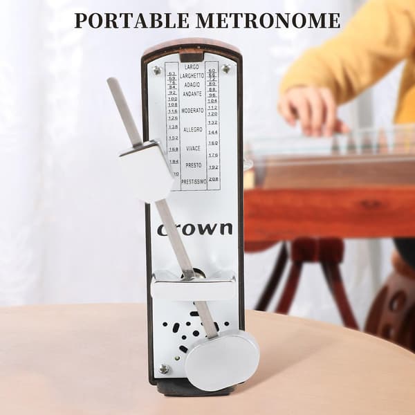 Bärbar Mini Mekanisk Metronom Universell Metronom För Piano Gitarr