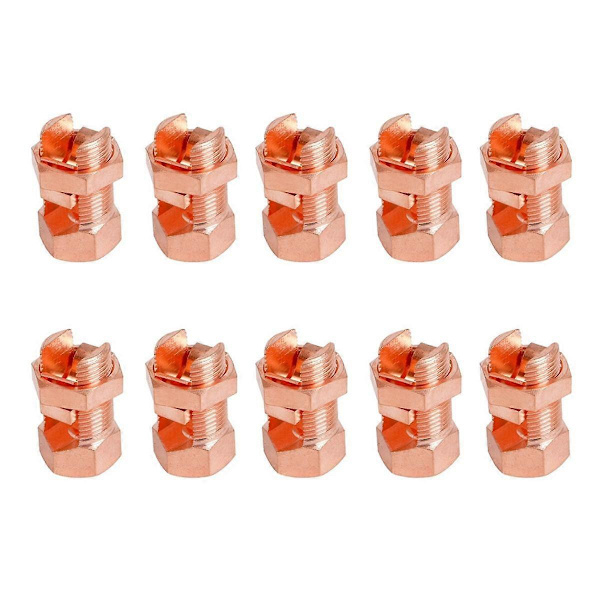 10 stk. Split Bolt Connector, Jordings Split Bolt Connector Split Bolt Connector til komplet jord
