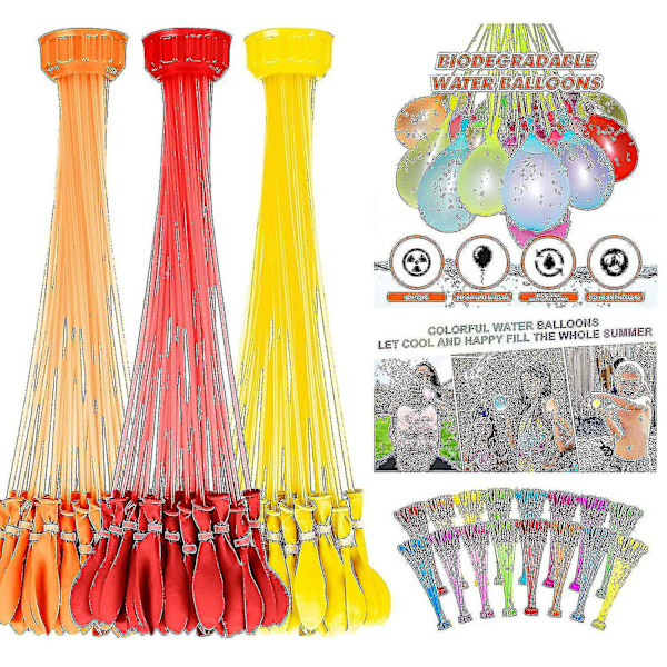 592 st vattenballonger set omedelbar vattenfyllning ballonger självtätande ballonger för poolparty