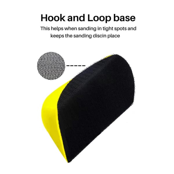 Håndslibeklods til Hook & Loop sandpapir, håndpude, poleringspude, slibeværktøj