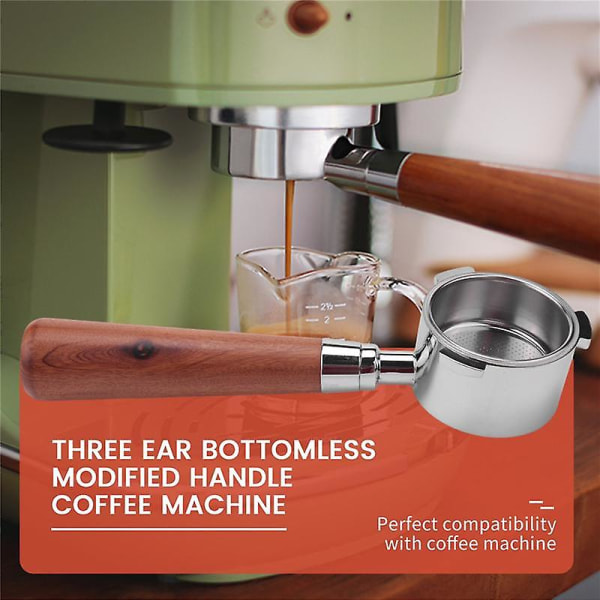 51mm Bottomless Portafilter med 3 Ører for Espresso Maskiner EC0680 og EC0685 med 1-Kupp Filterkurv