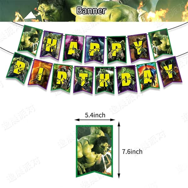 Hulk-tema R-sæt Træk S Kagetopper Hængende Hvirvler Kit