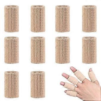 10 st Andningsbara elastiska fingerärmar för sport, smärtlindring, fingerskydd