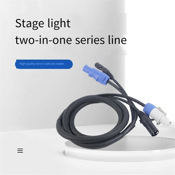 DMX Powercon Kabel Kombination af Powercon Stik og DMX XLR Signallinje til Lys Strømtilslutning S