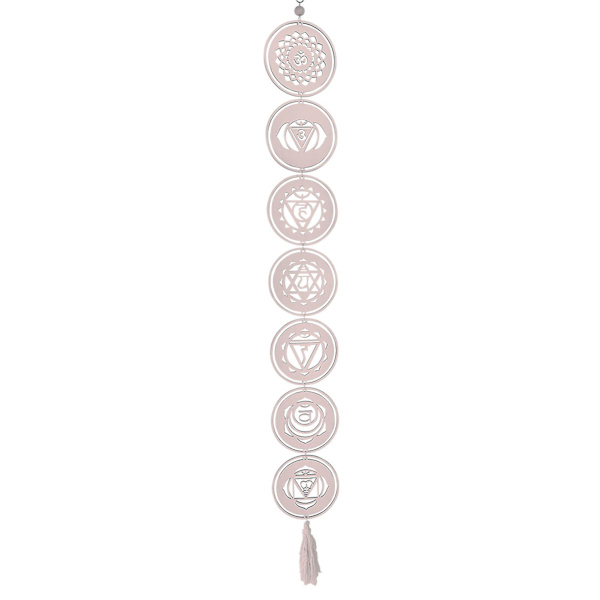 Boheemi Meditation Energia Symbolit käsityöriipus Puinen 7 Chakran Puulevyt Riippuva Koriste Chakra Parantava Seinätaide Sopiva