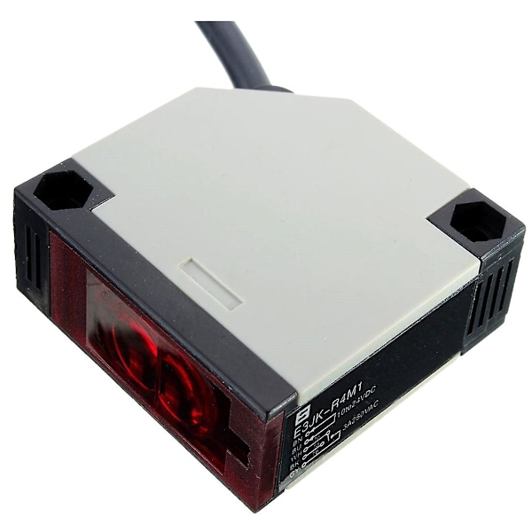 Spejlreflekterende Fotoelektrisk DC 10-24V 3A E3JK-R4M1 Sensor Switch med skruer