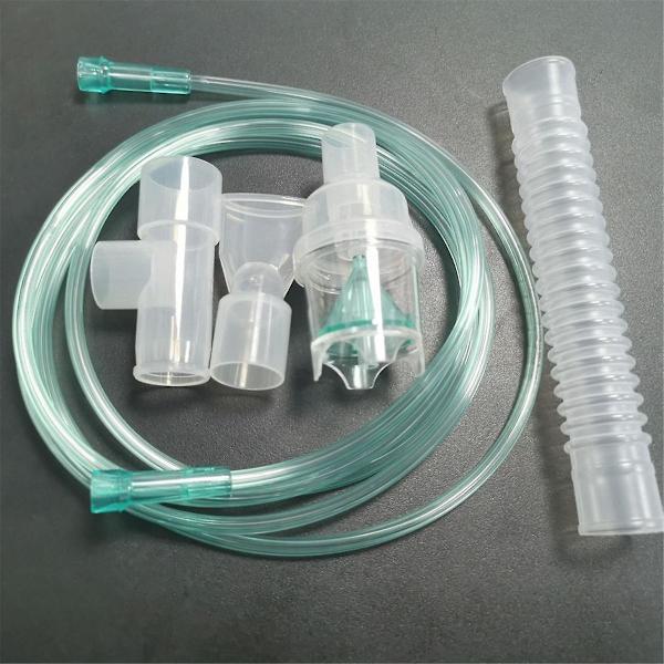 Nebulizer Ersättningskit, 3 Kompletta Set med Slang och Munstycke för Hemanvändning