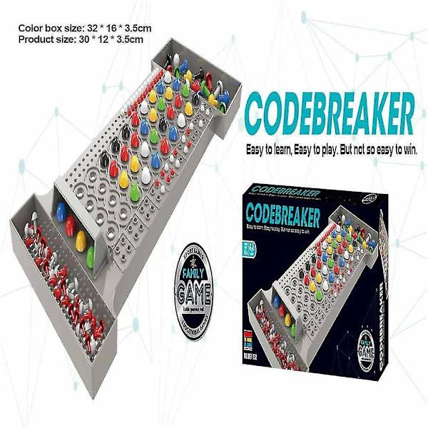 Mastermind Classic Code Cracking Brädspel Strategi Familj Hjärnpusselspel