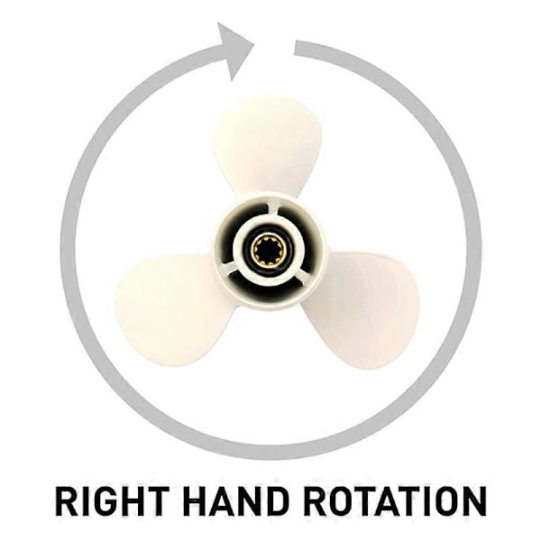 Utombordsmotorpropeller för Yamaha 6Hp 8 1/2 X7 1/2 Båtmotorskruv Marinmotordel 7 Spline 6G1-4594