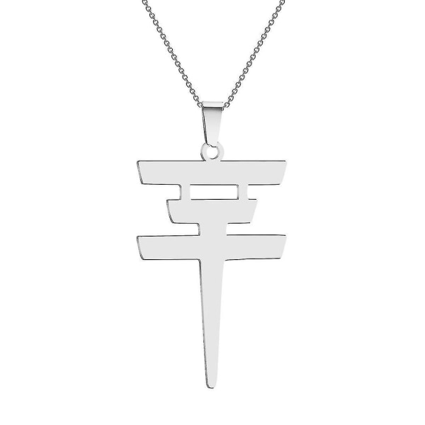 Cxwind Tokio Hotel Halsband Rostfritt stål Tokio Hotel Pendant Logo Bill Kaulitz Logo Symbol Halsband