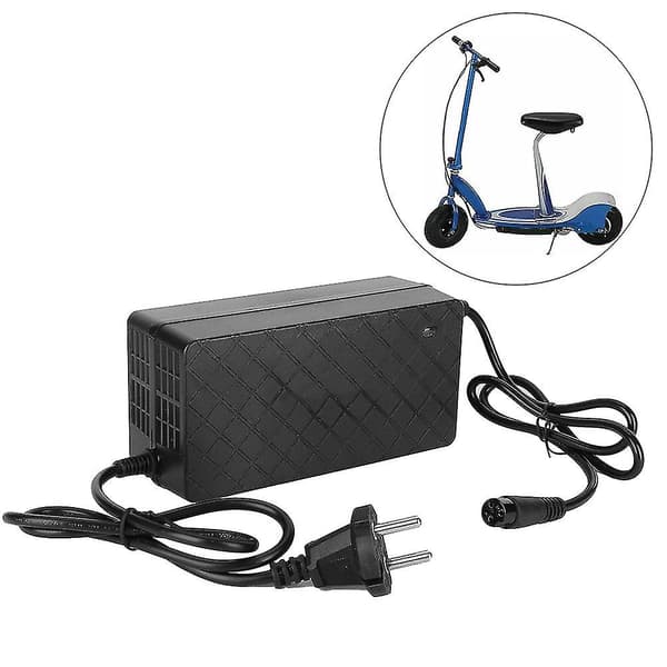 Batteriladdare för elscooter Passar Razor E100 E200 E300 E125 E150 E500 EU-kontakt 90-230V