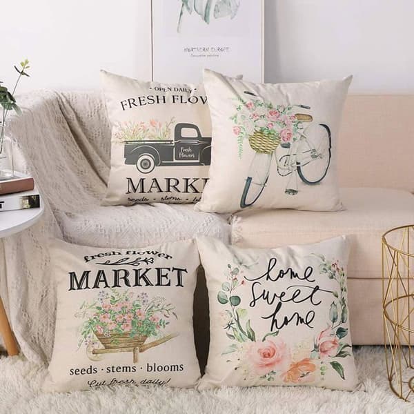 Putetrekk - YYV - 45 x 45 cm - Fargerikt - Slitesterk polyester - Moderne design