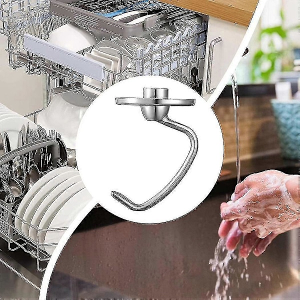 Dejkrog i rustfrit stål til 4,5-5 Quart Tilt Head Stand Mixer, reservedele Brea