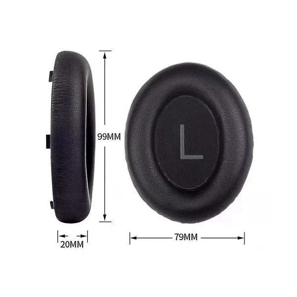 Ersättnings öronkuddar för 700 Nc700 hörlurar Memory Foam öronkuddar Öronkuddar Headset Case